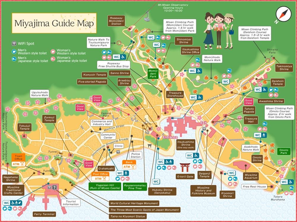 แผนที่ของ miyajima